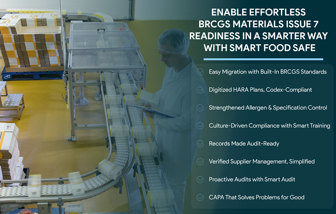 BRCGS Packaging Materials Issue 7: What Food Businesses Need to Know Now