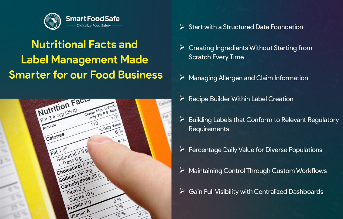 Smart Label: Nutritional Facts & Label Management Made Smarter for Your Food Business