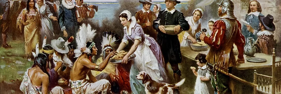 Thanksgiving historical beginning illustration