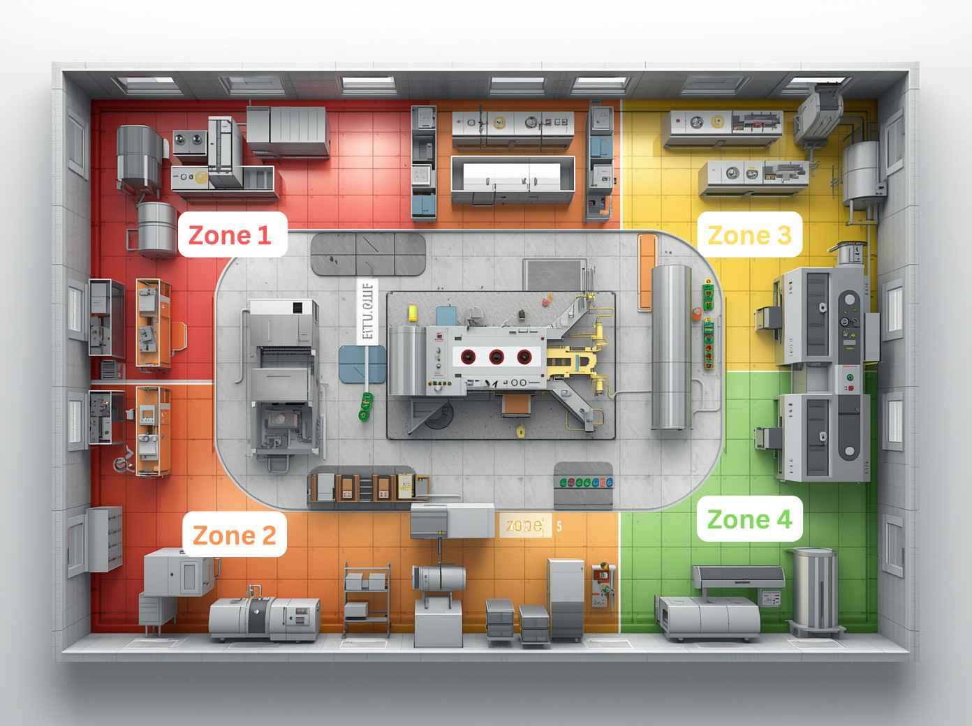 Environmental Monitoring Zones Diagram