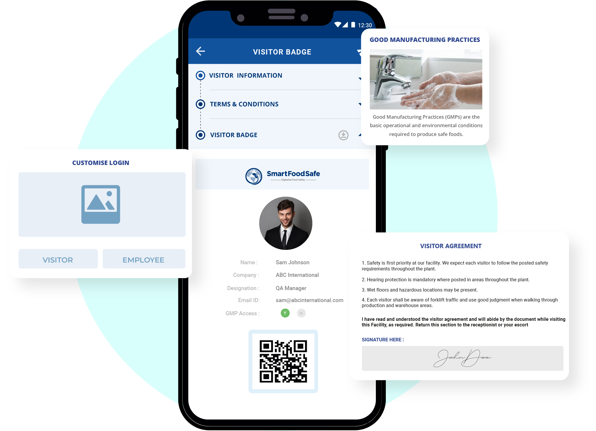 Visitor Management System Software Smart Food Safe