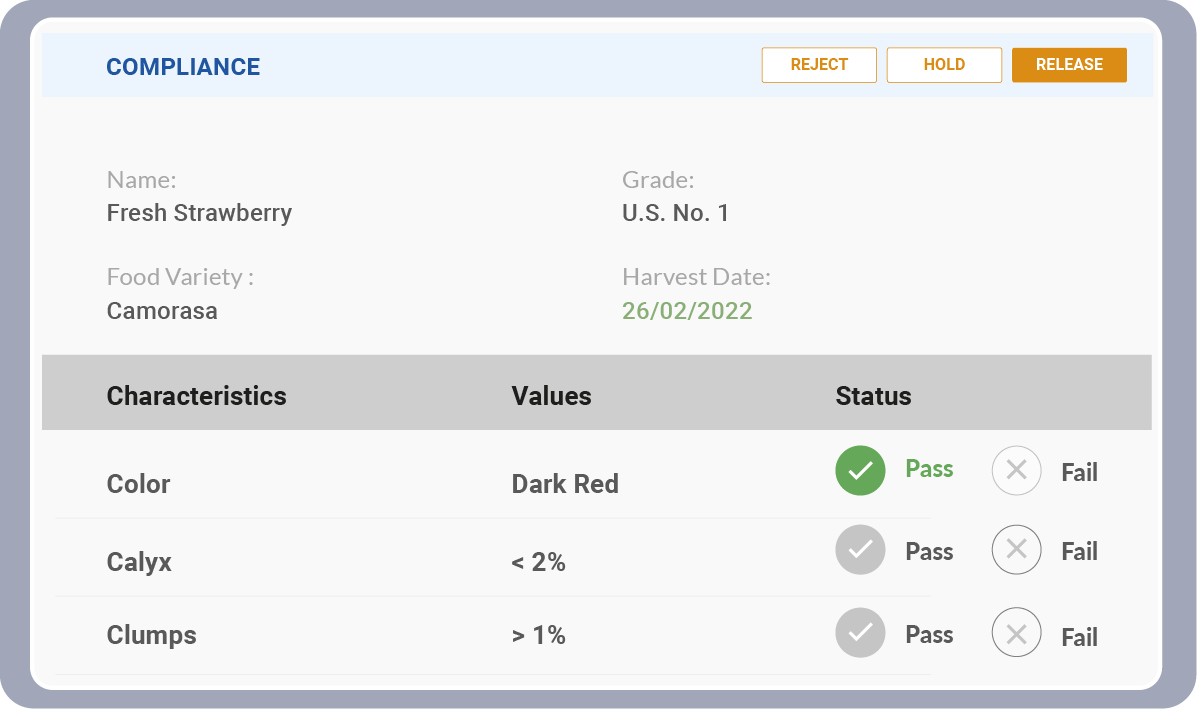 Product Compliance Module Product Specification and Compliance Solutions | Smart Food Safe